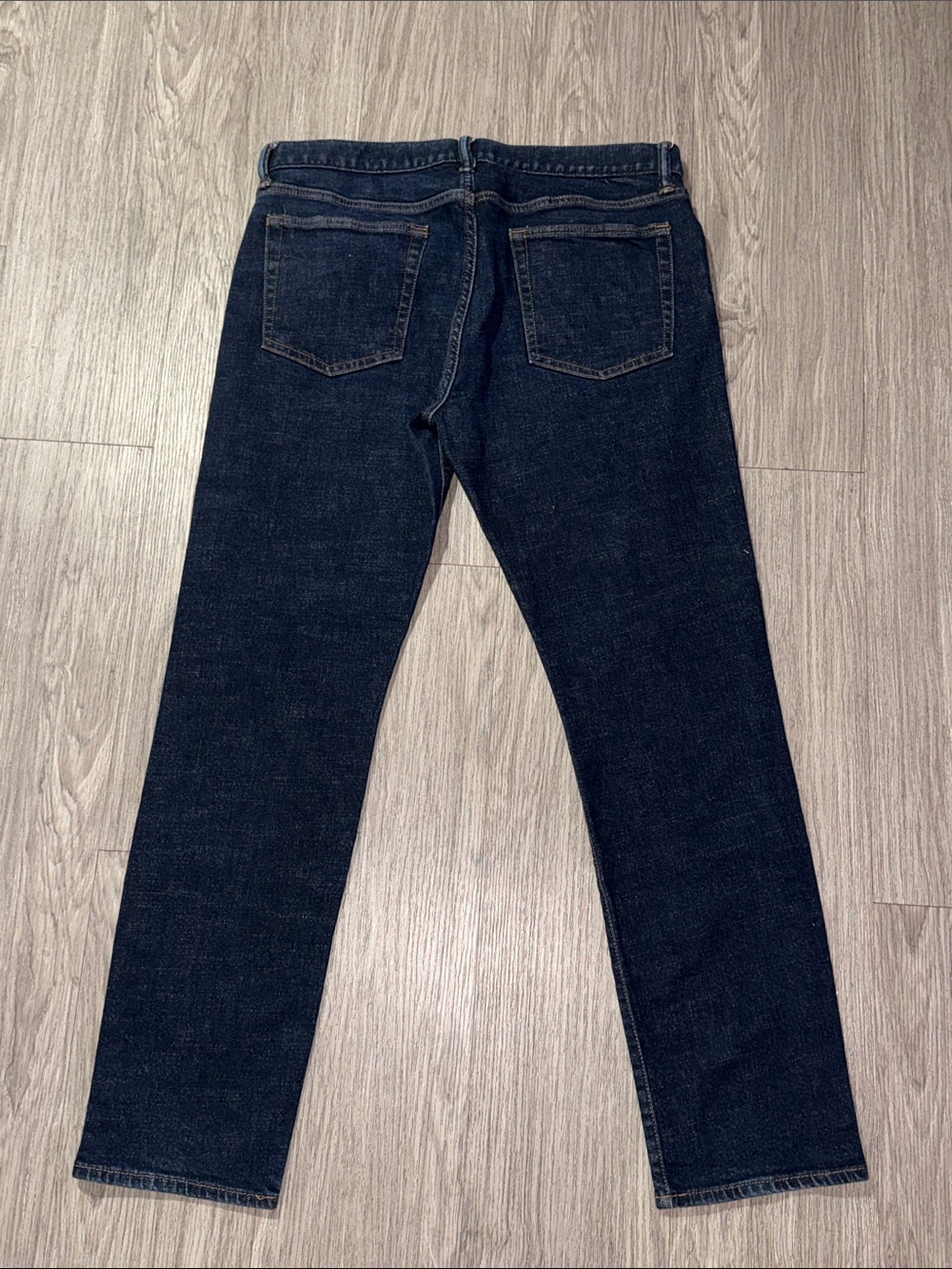 GAP Men's Dark Indigo Straight Jeans Denim Slim Size 34x32 - Picture 6 of 6